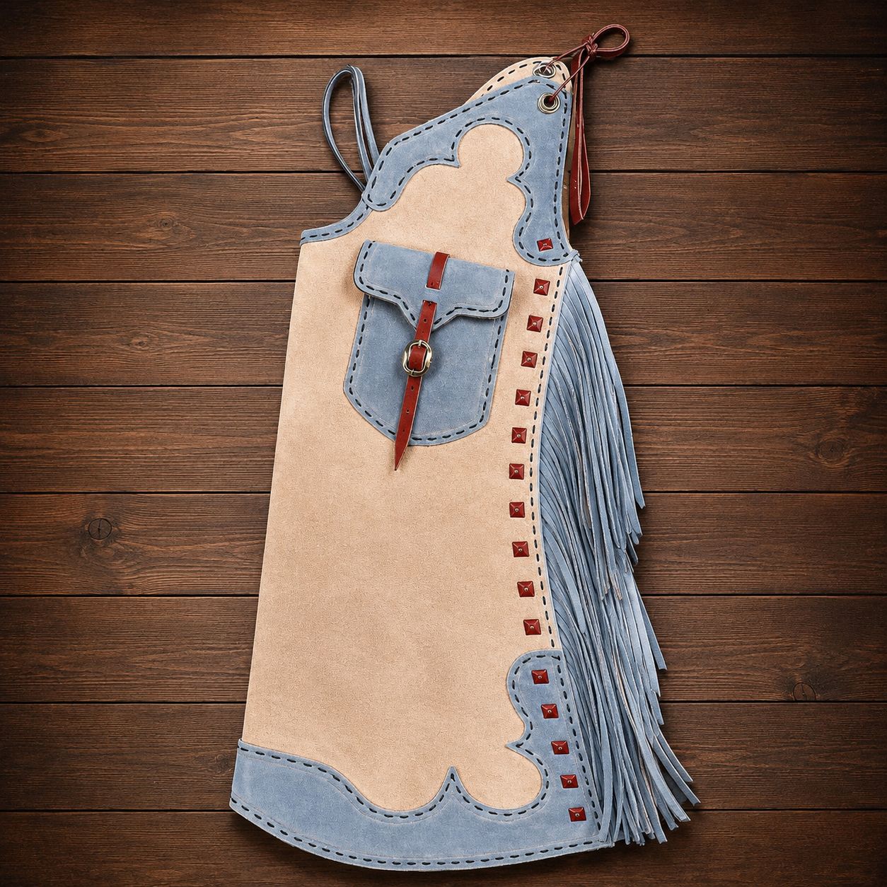 Men's Hand Crafted Native American Cowboy Style Suede Leather Pants Rodeo Style Cowgirl Chap Mountain Men Western Buck Suede Gifts For Men