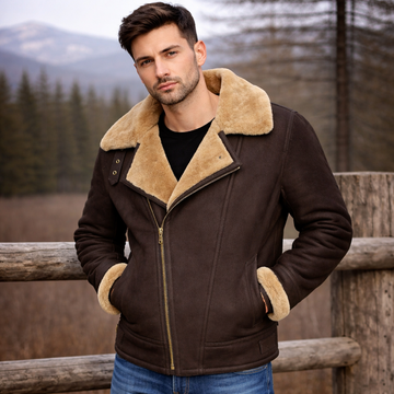 Masculine Majesty Fur Leather Jacket