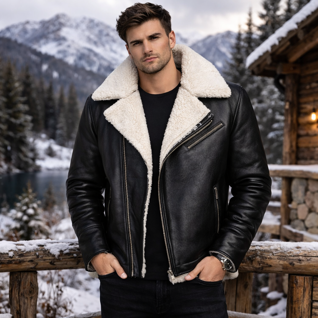 Platinum Pinnacle Fur Leather Jacket $399.00 Original price was: $399.00.$374.00