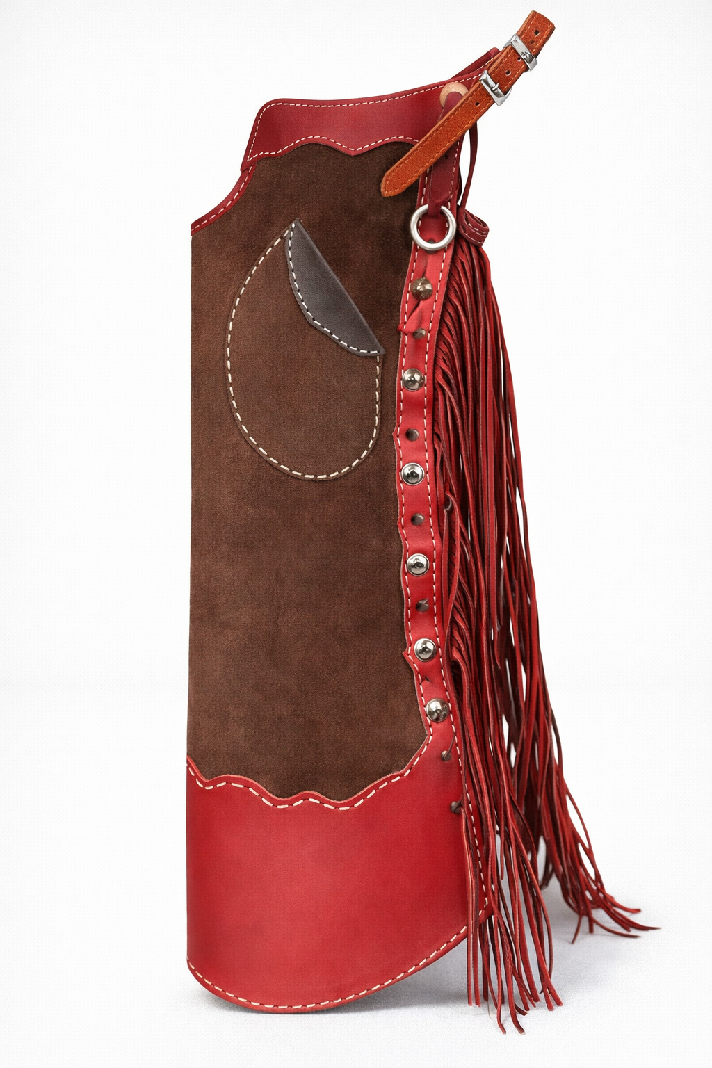 Unisex Hand Made Brown Native American Cowboy Style Suede Leather Pants Rodeo Style Cowgirl Chap Mountain Western Buck Suede Gifts For Men