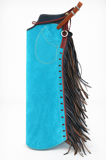 Unisex Hand Crafted Native American Cowboy Style Suede Leather Pants Rodeo Style Cowgirl Chap Mountain Men Western Buck Suede Gifts For Men