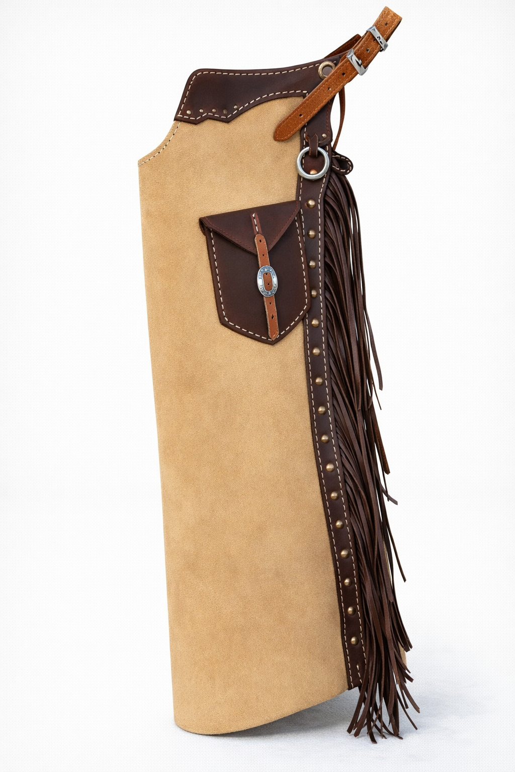 Men's Hand Crafted Native American Cowboy Style Suede Leather Pants Rodeo Style Cowgirl Chap Mountain Men Western Buck Suede Gifts For Men