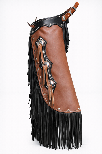 Hand Made Chink Chap Native American Cowboy Style Leather Pant Rodeo Style Chap Mountain Men Western Buck Leather Gifts For Men