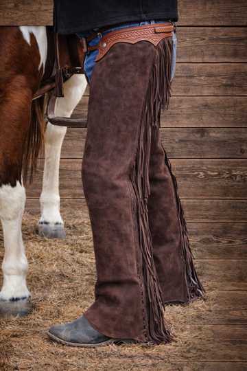 Men's Hand Crafted Native American Cowboy Style Suede Leather Pant Rodeo Style Chap Mountain Men Western Buck Suede Gifts For Men