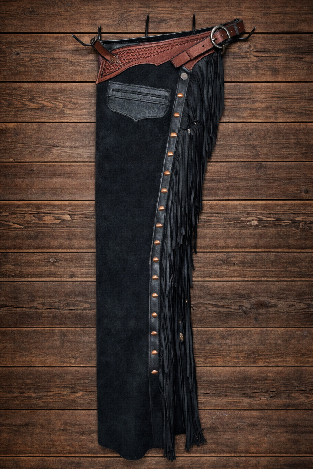 Men's Hand Crafted Native American Cowboy Style Suede Leather Pant Rodeo Style Chap Mountain Men Western Buck Suede Gifts For Men