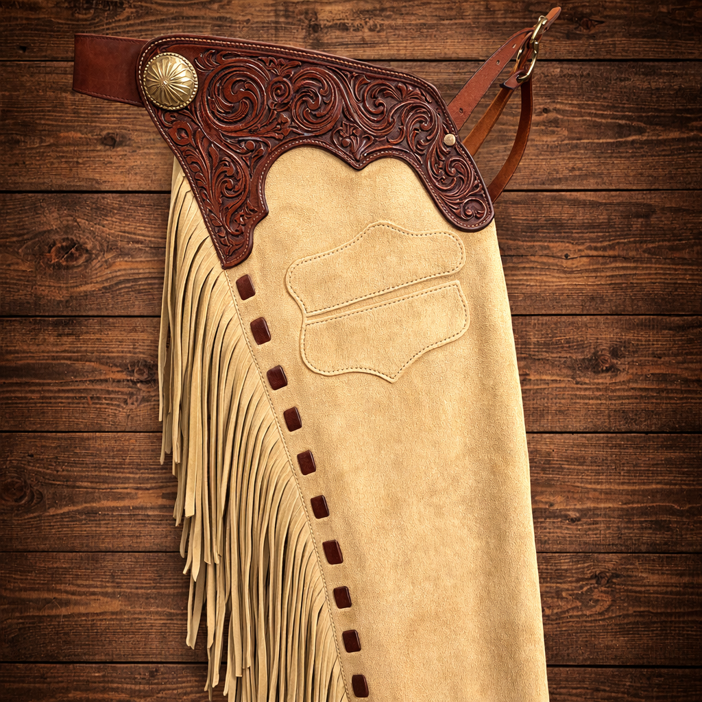 Men Chap Hand Crafted Chap Tooled Yoke Native American Cowboy Style Suede Pant Rodeo Style Chap Mountain Men Western Chap Gifts For Men