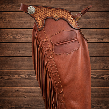 Men Chap Hand Crafted Tooled Yoke Native American Cowboy Style Suede Pant Rodeo Style Chap Mountain Men Western Buck Suede Gifts For Men