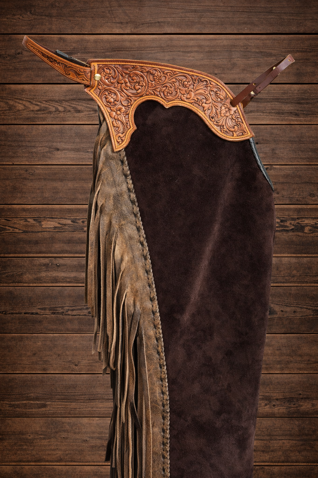 Men Chap Hand Crafted Tooled Yoke Native American Cowboy Style Suede Pant Rodeo Style Chap Mountain Men Western Buck Suede Gifts For Men