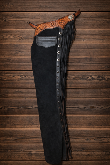 Men's Hand Crafted Chap Native American Cowboy Style Leather Pant Rodeo Style Chap Mountain Men Western Buck Leather Gifts For Men (Copy)