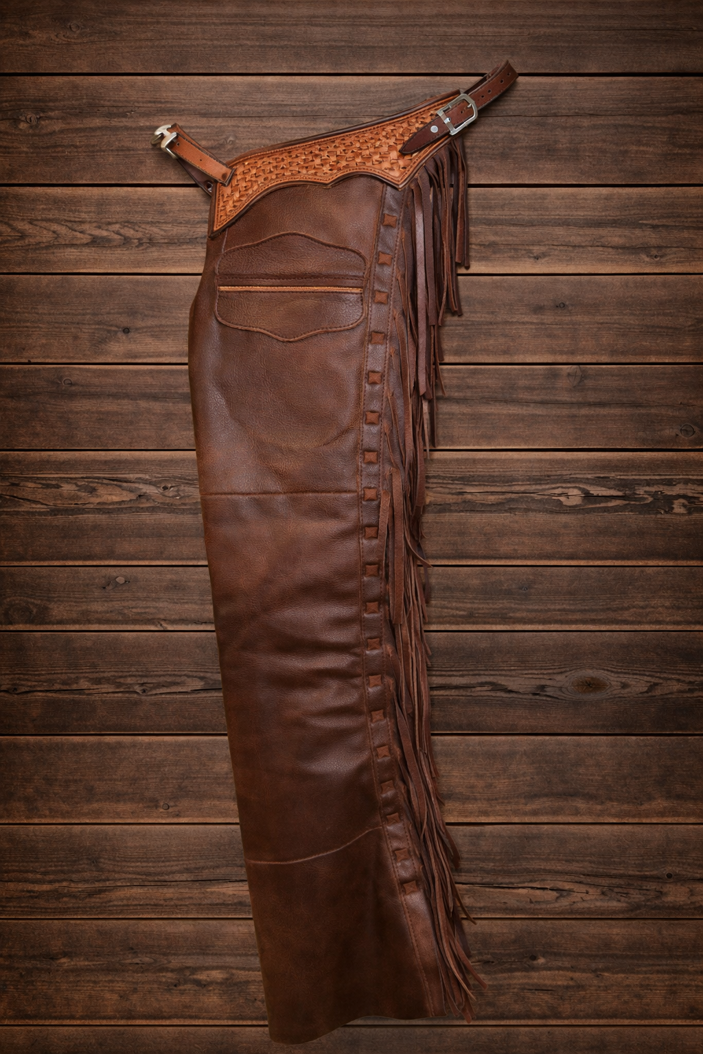 Men's Hand Crafted Native American Cowboy Style Leather Pant Rodeo Style Chap Mountain Men Western Buck Leather Gifts For Men