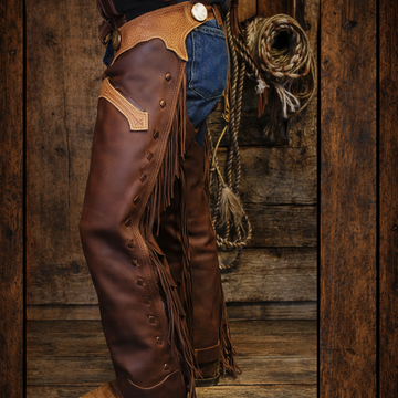 Hand Crafted Native American Cowboy Style Leather Pant Rodeo Style Chap Mountain Men Western Buck Leather Gifts For Men