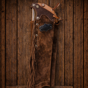 Men Chap Hand Crafted Tooled Yoke Native American Cowboy Style Suede Pant Rodeo Style Chap Mountain Men Western Buck Suede Gifts For Men