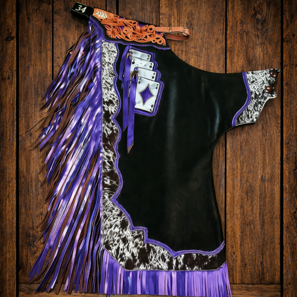Men Chap Hand Crafted Tooled Yoke Native American Cowboy Style Suede Pant Rodeo Style Chap Mountain Men Western Buck Suede Gifts For Men