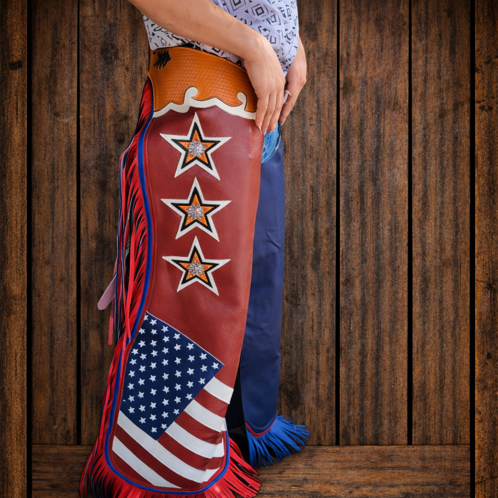 Men Chap Hand Crafted Tooled Yoke Native American Cowboy Style Suede Pant Rodeo Style Chap Mountain Men Western Buck Suede Gifts For Men
