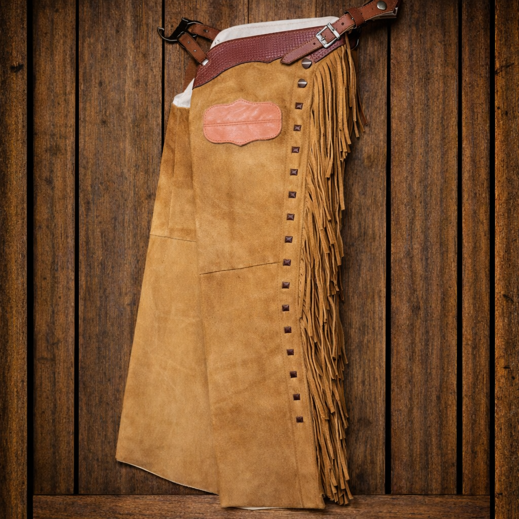 Hand Crafted Chap Native American Cowboy Style Suede Leather Pant Rodeo Style Chap Mountain Men Western Buck Suede Chap Gifts For Men