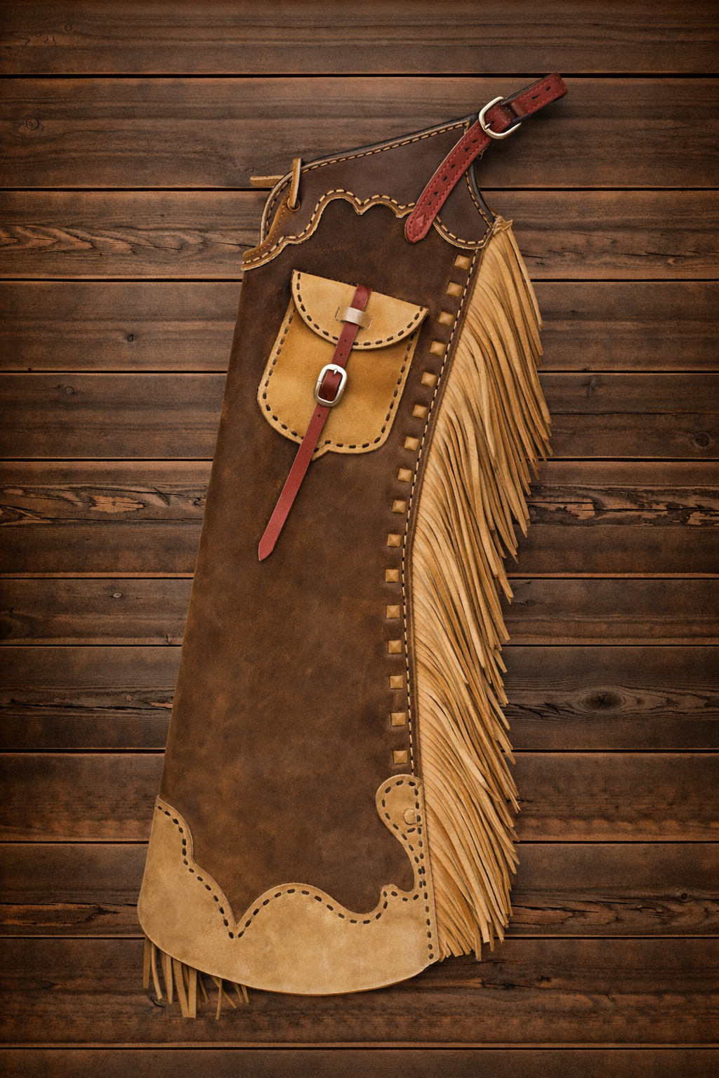 Unisex Hand Made Brown Native American Cowboy Style Suede Leather Pants Rodeo Style Cowgirl Chap Mountain Western Buck Suede Gifts For Men