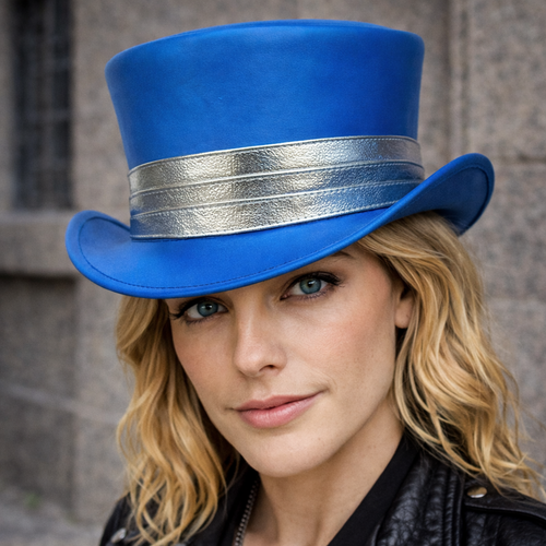 Steampunk Hat Cosplay Pistoleros Gold Hunter Standard Leather Top Hat