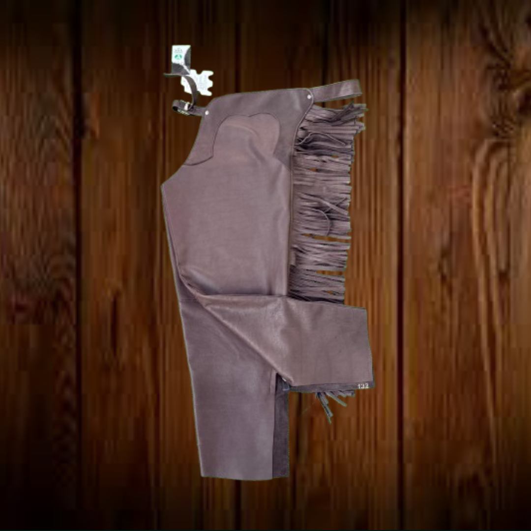 Women's Hand Crafted Native American Cowgirl Dark Brown Leather Pant Rodeo Cowboy Style Ladies Chap Western Gifts For Her Gifts For Men