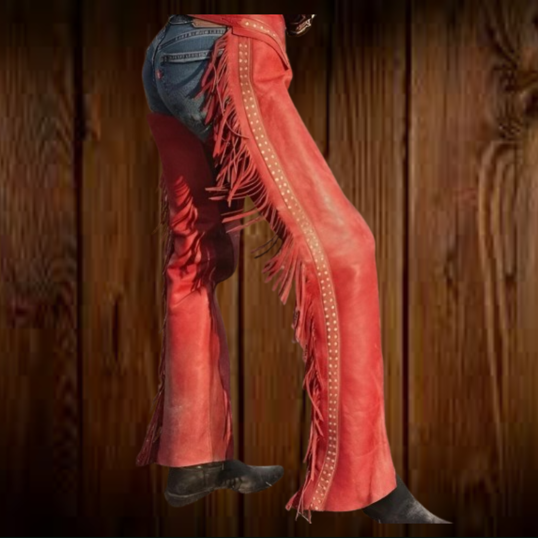 Women's Chap Hand Crafted Native American Cowgirl Style Suede Leather Pant Rodeo Style Ladies Chap Western Buck Suede Chaps Gifts For Her
