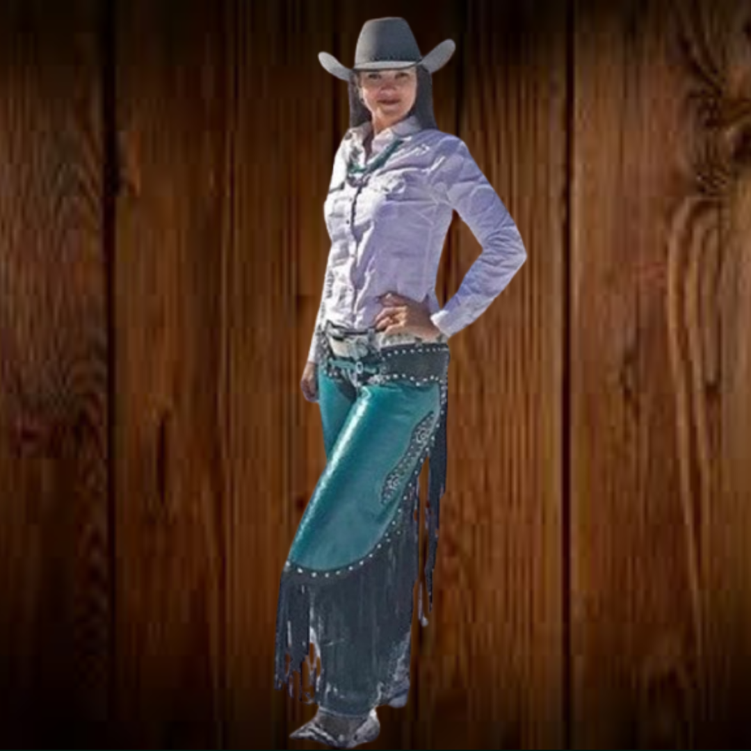 Ladies Chaps Hand Crafted Native American Cowgirl Style Suede Leather Pant Rodeo Style Ladies Chap Western Buck Suede Gifts For Her
