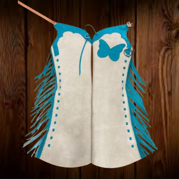 Women's Hand Crafted Native American Cowgirl Style Suede Leather Pant Rodeo Style Ladies Chap Western Buck Suede Gifts For Her