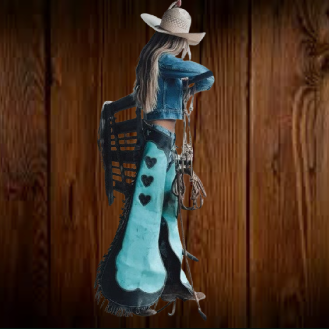 Ladies Hand Crafted Native American Cowgirl Style Leather Pant Rodeo Style Ladies Chap Western Buck Suede Gifts For Her