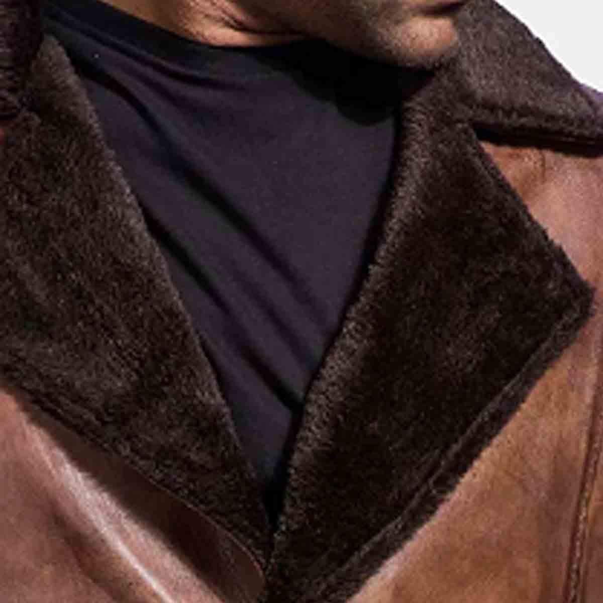 Mocha Masterpiece Fur Leather Jacket