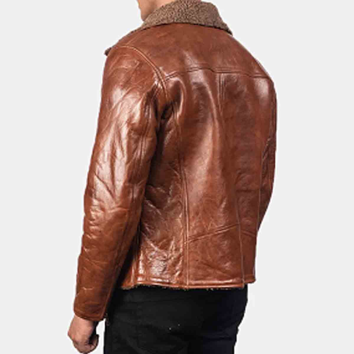 Cinnamon Crush Fur Leather Jacket
