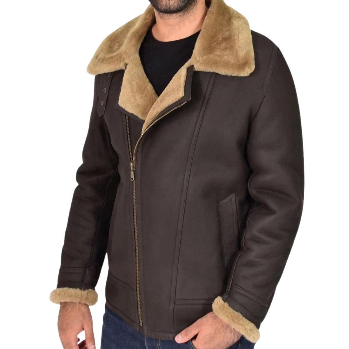 Masculine Majesty Fur Leather Jacket